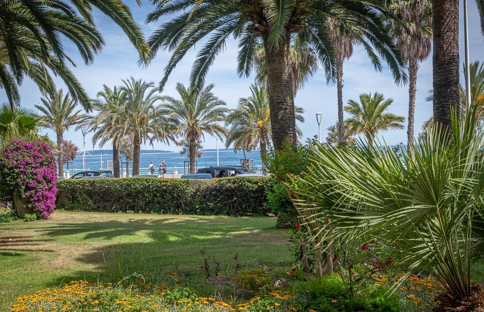 New! Sea View Studio - Beachfront Living In Cannes, Boulevard Du Midi - Nouveau! Studio Vue Mer, Face A La Plage, Les Pieds Dans L'Eau Franciaország